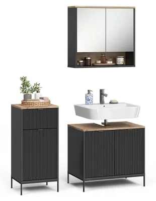 Imagen del producto de Conjunto de muebles de baño de 3 piezas Vicco Eliza /Roble vikingo 3 piezas, Model 71944