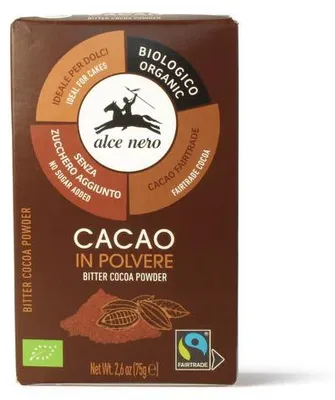 Productafbeelding van Alce Nero Cacaopoeder Fairtrade  (75 gr)