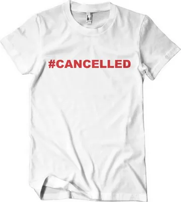 Obrázok produktu pre Tričko Cancelled - veľké - biele