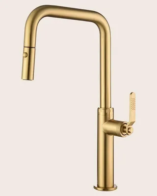Immagine prodotto di Rubinetto da cucina estraibile Selena oro spazzolato