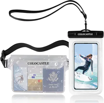 Produktbild von Wasserdichte Tasche mit Verstellbarem Gurt, 100% Wasserdicht, IPX8, für Wassersport, Schwimmen, Kajakfahren