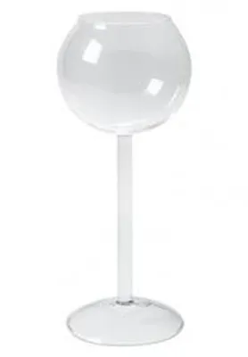 Produktbild von Kerzenhalter, Dekoglas, Teelichtglas GLOBE auf Fuß, H. 21cm, rund, Jodeco WA