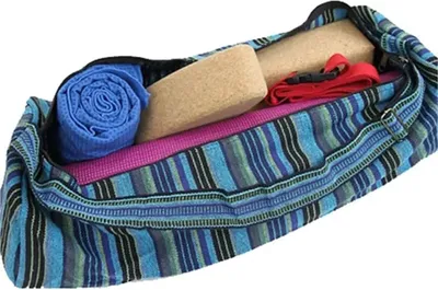 Produktbild von Yogatasche baumwolle blau gestreift -- 67x24 cm