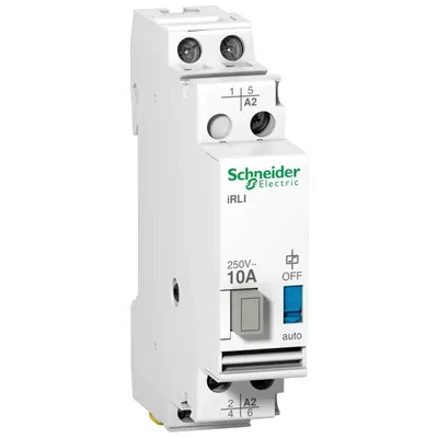 Produktbild von Schneider Electric Umschaltrelais iRLI, 1W+1S, 10A, 24V AC A9E15537