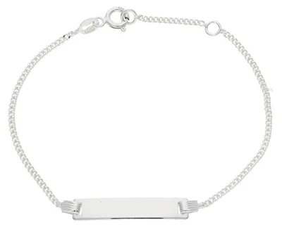 Produktbild von Gravur Armband Damen und Kinder JL48-03-0096 Silber 925 JuwelmaLux 14 cm lang
