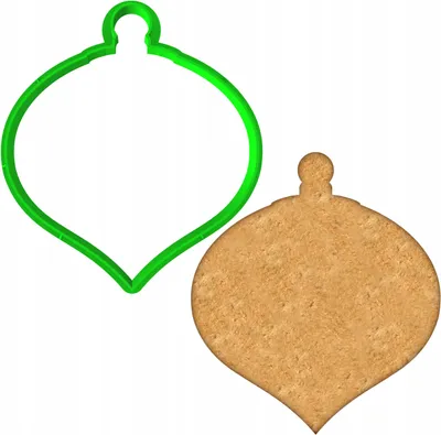 Produktbild von Cookie Monster Ausstechform Bombka 22 für Weihnachtsplätzchen