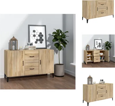 Obrázok produktu pre vidaXL Príborník Sonoma dub 100x36x60 cm materiál na báze dreva - Príborníky