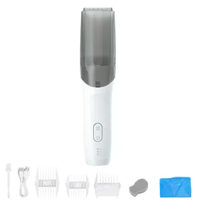 Produktbild von Kabelloser Baby-Haarschneider, Keramikklinge R-Form, leise 40 dB, integrierte Haarabsaugung, wasserdicht, 3 Führungskämme, kompakt 21×4,8 cm