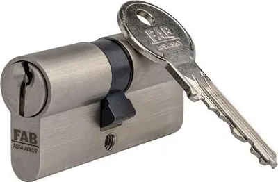 Produktbild von Profilzylinder FAB HOME 2.00**/DNs 30+35, 3 Schlüssel, Baubeschlag, satiniertes Nickel