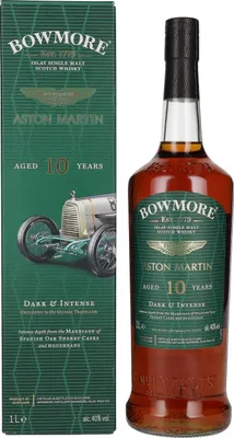Produktbild von Bowmore 10 Years Aston Martin Dark & Intense 2nd Edition + Box 1000ml 40% Vol.