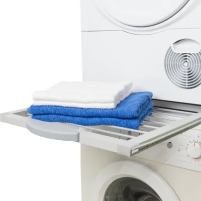 Immagine prodotto di Salora SKDR300W - Telaio di montaggio intermedio per lavatrice e asciugatrice - Telaio di collegamento - Universale
