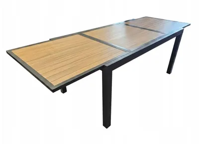 Immagine prodotto di Tavolo da giardino grande – 160/240 cm – Estremamente leggero (21 kg) – Alluminio resistente