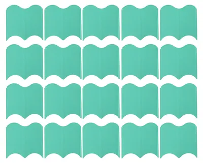 Image de Ensemble de 20 bordures de jardin emboîtables, marteau de jardin résistant aux intempéries, couleur vert gazon