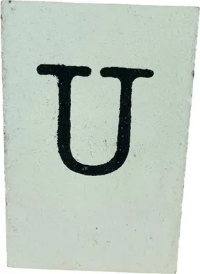 Produktbild von BaumwolleCounts Buchstabe U - Weiß | Buchstaben