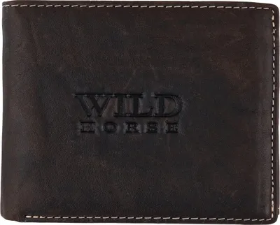 Zdjęcie produktu dla Portfel męski Wild Horse Ebony wykonany ze skóry