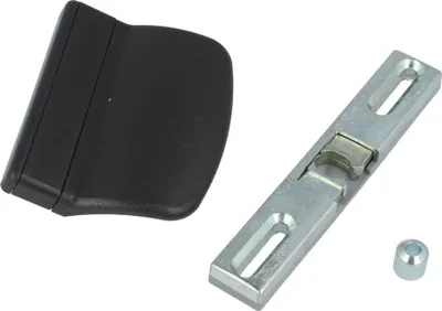 Produktbild von Balkontürgriff Balkontürschnäpper mit Gegenstück Ziehgriff Universal-Schnäpper Braun - RAL8019