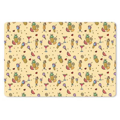 Produktbild von MuchoWow® Mauspad Mousepad Sommer - Obst - Cocktails - Muster 27x18 cm - Mousepads - Maus Mat - Pad - Mausunterlage - Büroartikel - Desk Matten