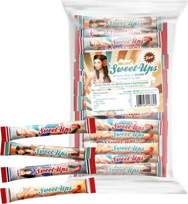 Immagine prodotto di Bastoncini di zucchero Hellma Sweet Ups 100 porzioni da 4 g (1 confezione)