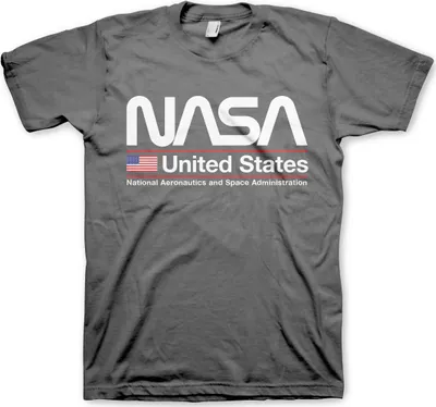 Produktbild von NASA - United States T-Shirt - Medium - DarkGrey