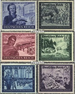 Produktbild von Briefmarken Deutsches Reich 1944 Mi 888-893 (kompl.Ausg.) postfrisch Kameradschaftsblock der Reichspost