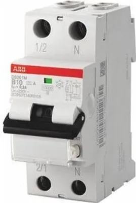 Produktbild von Stotz-Kontakt DS201 B10 A30 , FI/LS-Schalter 6kA, 1P+N, Typ A, B 10, 30mA , 2CSR255140R1105