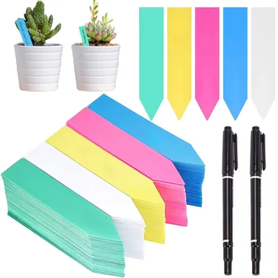 Imagen del producto de Juego de 500 etiquetas para plantas resistentes a la intemperie, con 2 bolígrafos incluidos