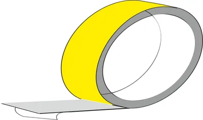 Image de Rolle adhésif riflettente jaune Prismatico, cm 5 x 10 m