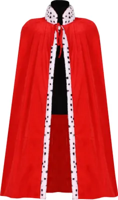 Produktbild von T2875-0500 rot Damen Herren Königsumhang Königsmantel Prinzen Cape ca.135 cm lang