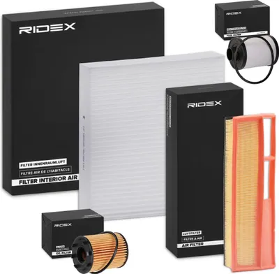 Produktbild von RIDEX Filterset Inspektionspaket Filtersatz für FIAT 500 (312) 500 C (312)
