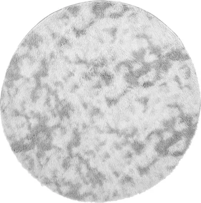 Image de vidaXL Tapis Shaggy haut velours NAVARRA gris argenté 240x240 cm Polyester
