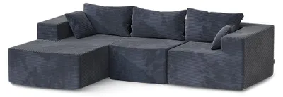 Immagine prodotto di Divano a L Vicco Nuvio Grigio scuro 250 x 169 cm, Model 61467
