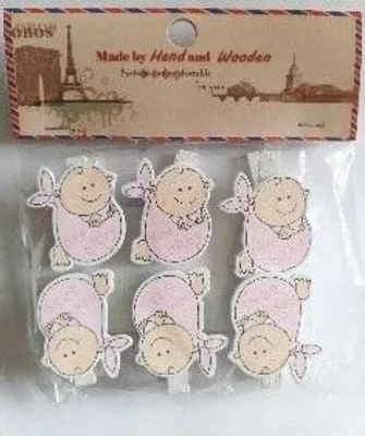Immagine prodotto di Mollette decorative per bambini 6 pezzi