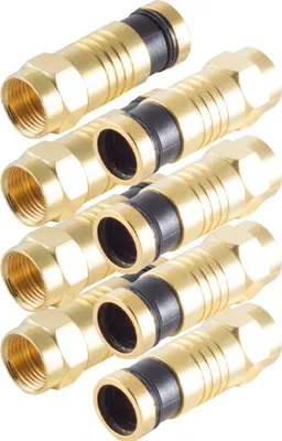 Zdjęcie produktu dla shiverpeaks BS15-300814, F-Typu, F, F, 7,2 mm, Złoto, Złoto