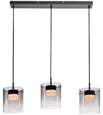 Produktbild von JUST LIGHT LED-Pendelleuchte 14043-18, 22,5W, 2400lm, 3000K, schwarz