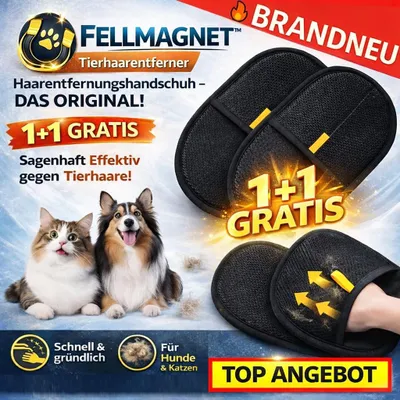 Immagine prodotto di Fellmagnet™ - Il guanto bestseller per rimuovere i peli di animali Originale 1+1 gratis