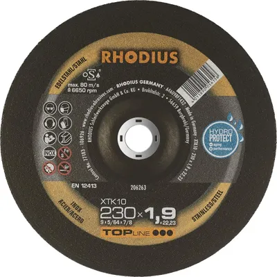 Produktbild von RHODIUS Trennscheibe XTK10 230x1,9 mm gekr.