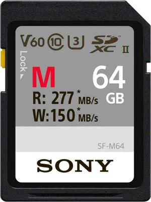 Image de Sony SDXC M series 64GB UHS-II Class 10 U3 V60