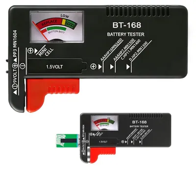 Obrázok produktu pre Univerzálny tester batérií, pre batérie AA/AAA/C/D/9V/1,5V a univerzálny tester gombíkových batérií