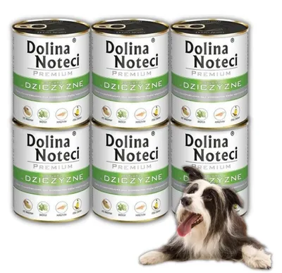 Produktbild von Dolina Noteci Premium Nassfutter für Hunde Wildschwein 6x400g