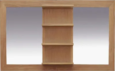 Produktbild von Teako Design Spiegel mit Ablage Kramfors Teakholz 150 x 80 cm