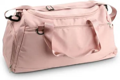 Produktbild von Sporttasche mit Schuhfach und Nassfach, wasserdichte Reisetasche für Sport, Fitness und Reisen, 51x28x25 cm, 36-55 Liter, Rosa