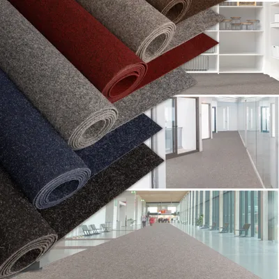 Produktbild von Event- & Messeteppich Turbo Pflegeleichter Gangläufer Kieselgrau 100x100 cm