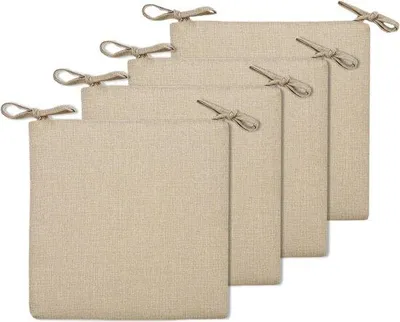 Productafbeelding van Famanu Zitkussenset, 4 stuks - 45 x 45 cm, geschikt voor binnen- en buitengebruik