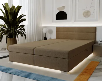 Obrázek produktu pro Čalouněná postel 180x200 ROSIE 10 - hnědá