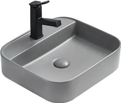 Immagine prodotto di Mexen Sofia lavabo da appoggio 50 x 40 cm, grigio chiaro opaco - 22155061