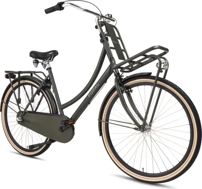 Produktbild von Popal Daily Dutch Basic+ N3 Hollandrad - Citybike - Damen - 47 centimeter - Armeegrün