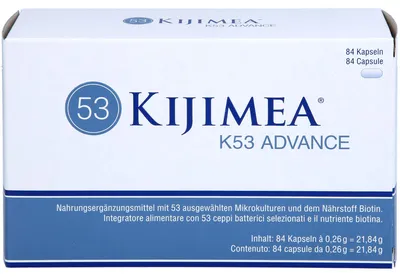 Produktbild von KIJIMEA K53 Advance Kapseln zur Erhaltung normaler Schleimhäute, 84 St. Kapseln