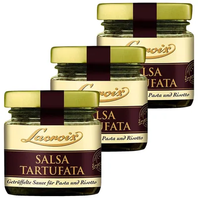 Image de Lacroix Salsa Tartufata sauce truffée vraie truffe 90g paquet de 3