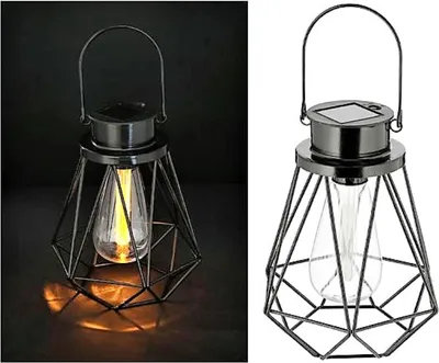 Produktbild von LED Solar Laterne, schwarz, ca.18cmH