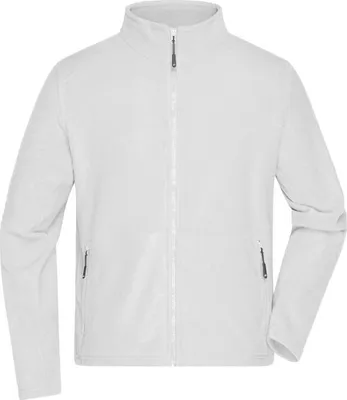 Produktbild von Fleece Jacke mit Stehkragen im klassischen Design white, Gr. XXL
